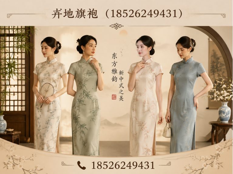 滨海新区手绘旗袍展示图